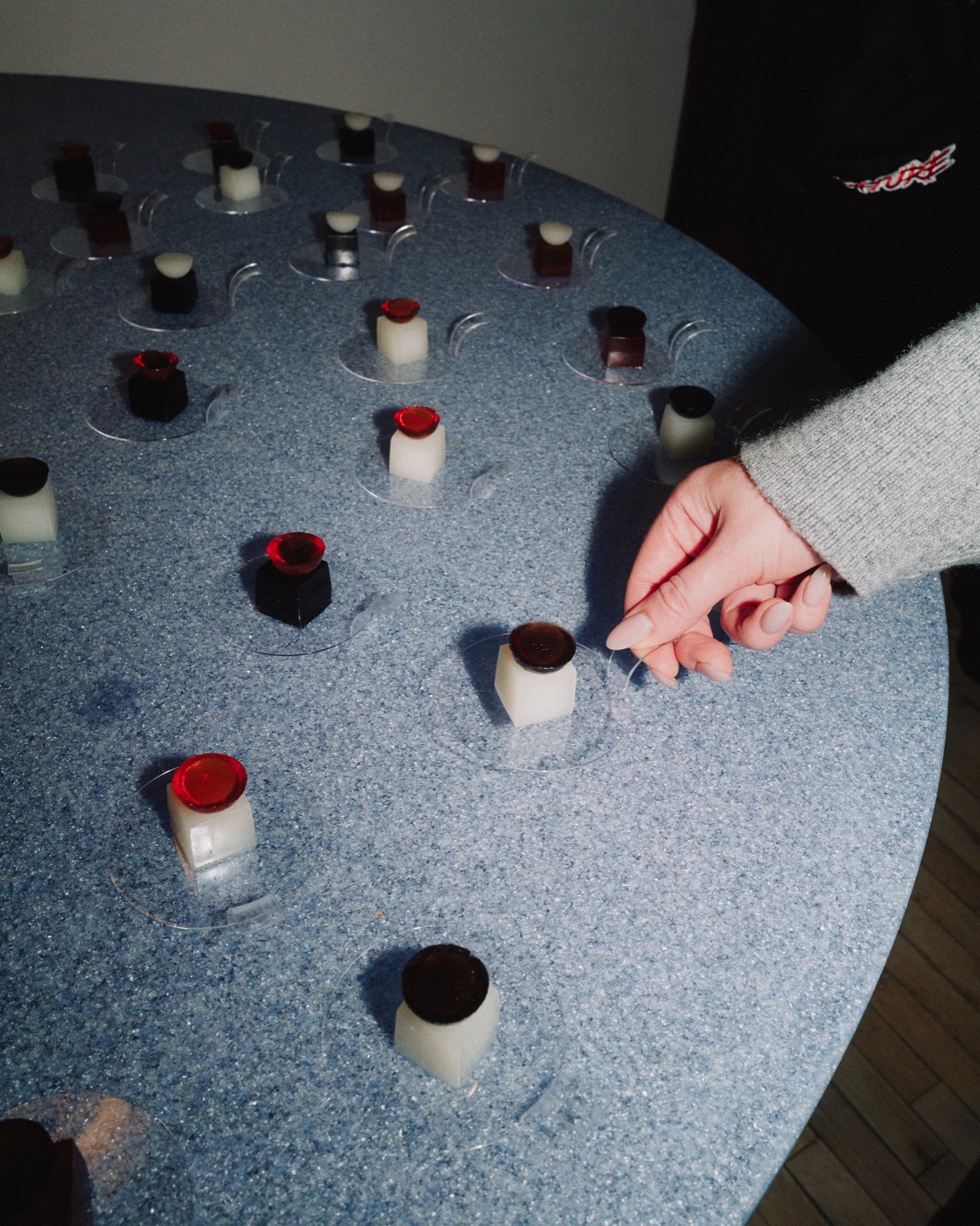High-end wax-seal candy tasting for a luxury event, GEL NYC bespoke candy design